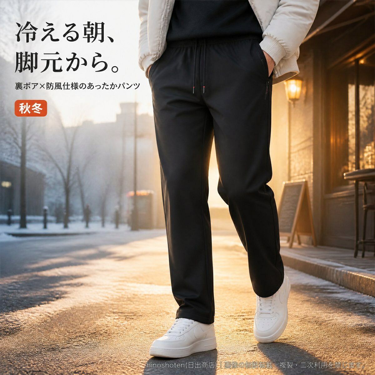 寒い季節の普段使いに取り入れやすい、メンズ裏ボアパンツです。内側にボアを備えた加厚仕様と、防風仕様であたたかさをサポート。ウエストはゴム仕様に紐を組み合わせ、好みに合わせてフィット感を調節できます。両サイドにはファスナーポケットを配置。シンプルな無地デザインで、デイリーコーデに合わせやすい一本です。裾デザインはストレート/裾絞りの2タイプ、カラーはブラック/グレーをご用意。サイズはL~7XLからお選びいただけます。素材:ポリエステル100%仕様:裏ボア、ウエストゴム、紐付き、サイドファスナーポケット適用シーズン:秋冬※カラー・裾デザインによりシルエットが異なります。ご注文前に選択肢をご確認ください。▲バナーをタップしてクーポンを獲得できます3,880円3,480円3,680円2,980円