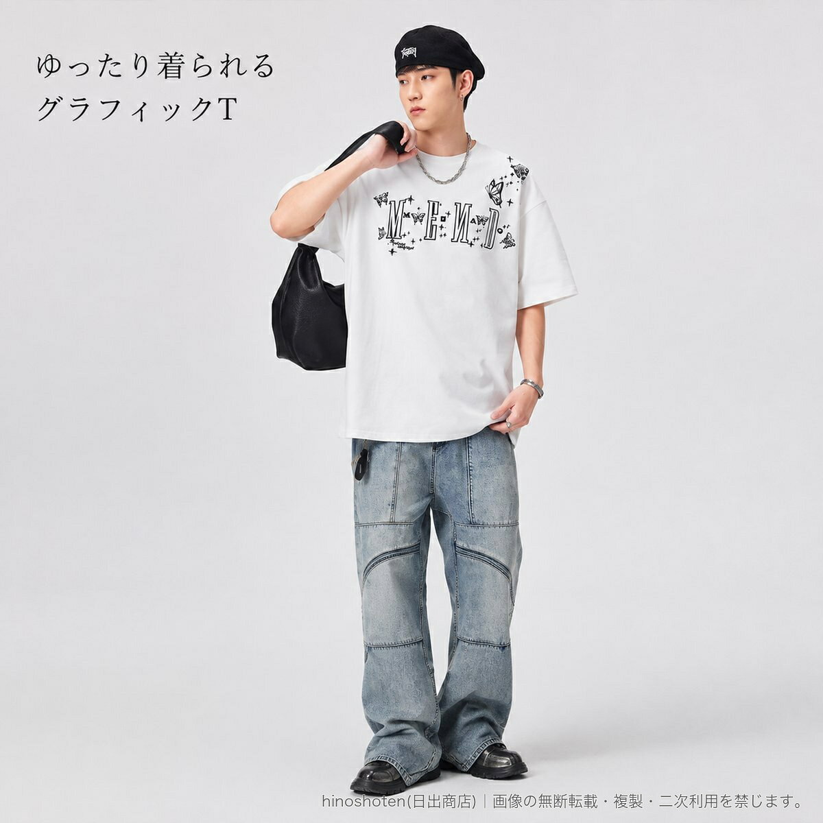 綿100%素材を使用した、ヘビーウェイト仕様の半袖プリントTシャツです。ゆったりとしたシルエットとベーシックなクルーネックで、夏のカジュアルスタイルに取り入れやすい一枚。フロントと肩まわりのグラフィックプリントが、コーディネートのアクセントになります。カラーはホワイト、ブラック、コーラルピンクの3色、サイズはM・L・XL・2XL・3XLをご用意しています。▲バナーをタップしてクーポンを獲得できます3,680円3,680円3,280円3,780円〜
