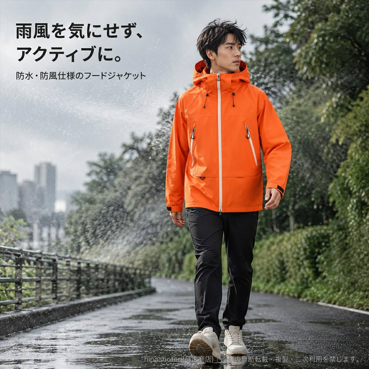 マウンテンパーカー メンズ レディース 防水 防風 フード付き ジャケット 春秋 アウトドア 登山 スポーツ カジュアル ゆったり シルエット ジップアップ 全6色 S~3XL