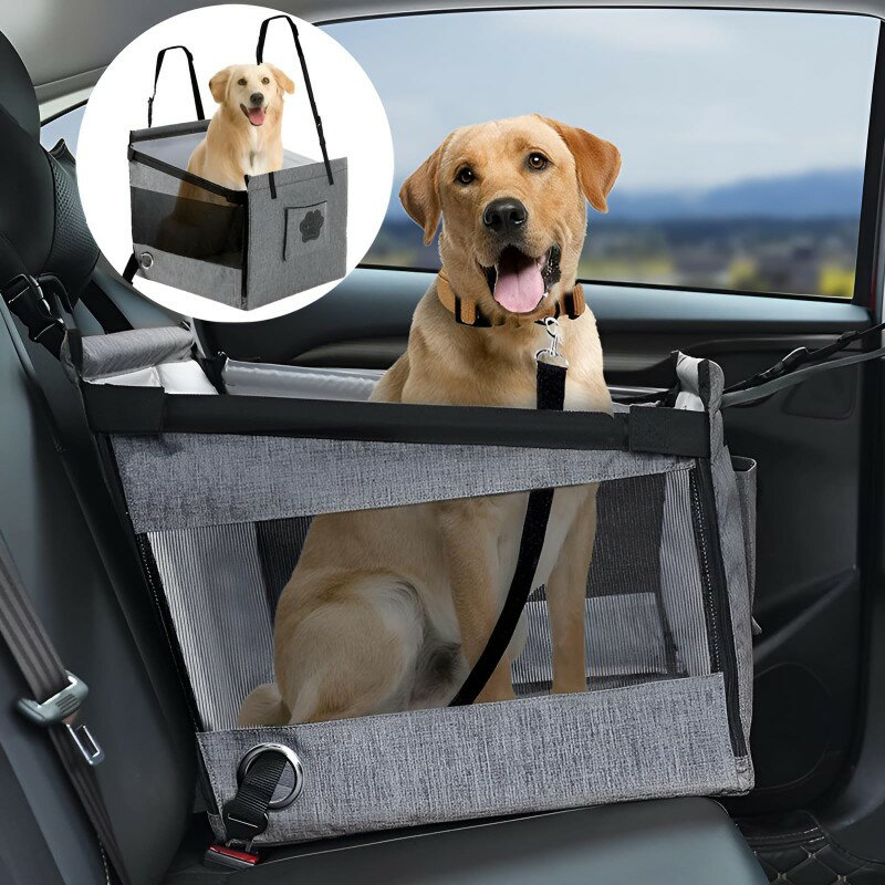 【1点6%、2点11％OFFクーポン】ペットドライブボックス 犬 車 シート 大中型犬用 シートボックス 飛び..