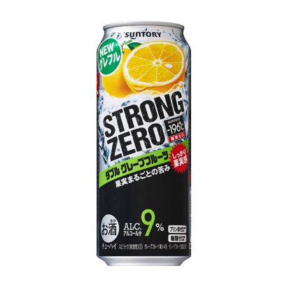 「-196℃製法」ならではのストロングな果実感と、アルコール度数9%のガツンとした飲みごたえで人気の「ストロングゼロ」シリーズ。は、ホワイトとルビーの2種類のグレープフルーツをダブルで使用しています。ダブルならではのしっかりとした果実感と、...