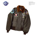 バズリクソンズ アウター BUZZ RICKSON'S BR80670 Type G-1 パッチ VF-24 レザージャケット ゴートスキン 山羊 ヤギ 革 | ヒノヤ HINOYA