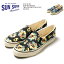 SUN SURF サンサーフ SLIP-ON SHOES “MACINTOSH UKULELE” SS02590 送料無料 日本製 国産 スリッポン デッキシューズ キャンバス アロハ ハワイアン