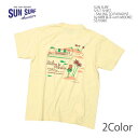 サンサーフ SUN SURF SS79386 Tシャツ by 柳原良平 ムーキーサトウ 半袖 プリント - SAILING TO PARADISE - メンズ ヒノヤ
