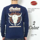 INDIAN MOTORCYCLE@CfBA[^[TCN@L/S T-SHIRT@