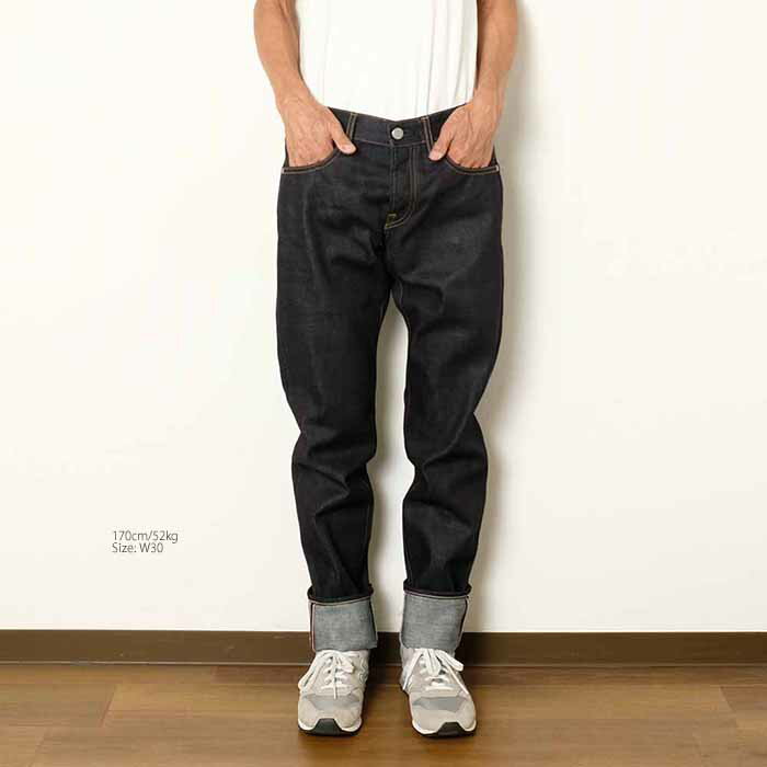 桃太郎ジーンズ MOMOTARO JEANS MMJB0300 #300 スタンダード スリム 14.7oz TOKUNO(特濃) BLUE ボタンフライ ジンバブエコットン デニム | ヒノヤ HINOYA