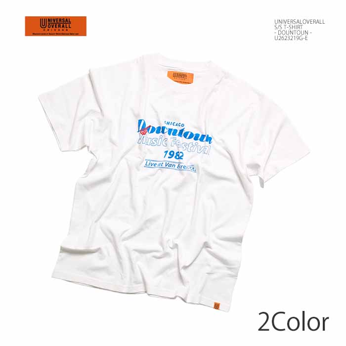 ユニバーサルオーバーオール UNIVERSALOVERALL U2613219G-E Tシャツ - DOUNTOUN - メンズ | ヒノヤ HINOYA