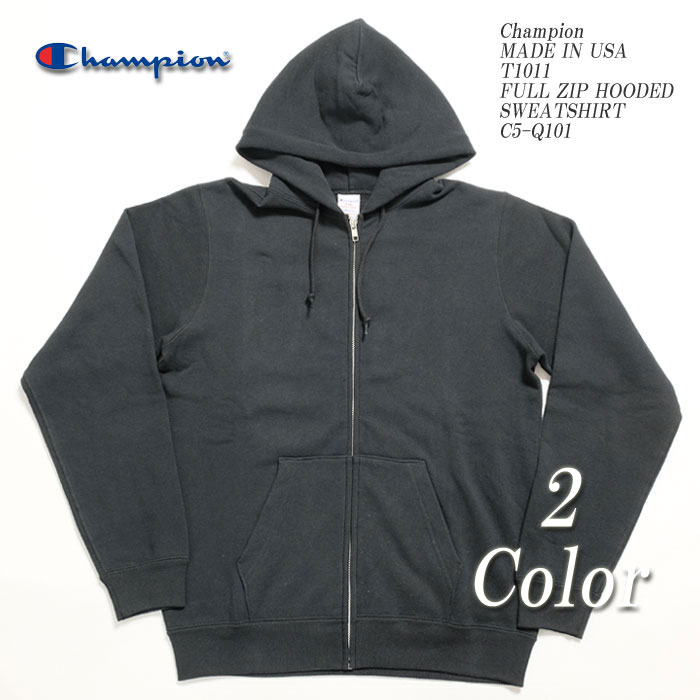 チャンピオン パーカー メンズ Champion　チャンピオン　MADE IN USA　T1011FULL ZIP HOODED SWEATSHIRT　C5-Q101