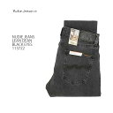 ヌーディージーンズ ヌーディージーンズ Nudie Jeans 113722 リーンディーン スリムテーパード ブラック ウォッシュ加工 メンズ | ヒノヤ