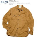 シュガーケーン SUGAR CANE フィクションロマンス SC28516 8.5oz ブラウンウォバッシュ ストライプ ワークシャツメンズ | ヒノヤ HINOYA