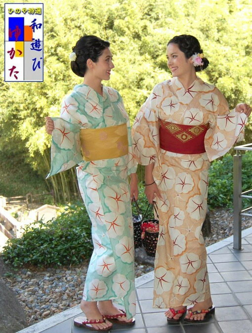 浴衣 仕立て上り浴衣 疋田朝顔 プレタ浴衣 フリーサイズ 浴衣単品