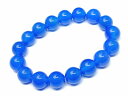 ≪b3-43993C≫●ネコポス送料無料●12mm●AA●濃ブルーカルセドニー●ブレスレット●天然石●パワーストーン●