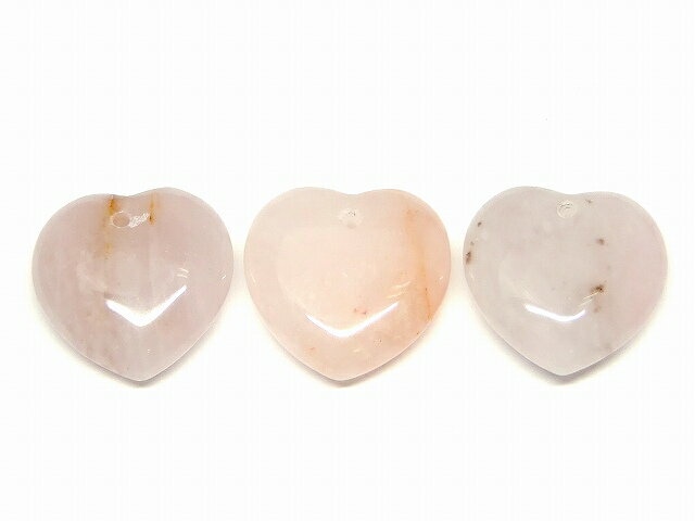 64921　　今月の半額 わけあり ローズクォーツ 紅水晶 25mm×24mm 1個売り 穴あり ペンダントトップ ネコポス送料無料 天然石 パワーストーン