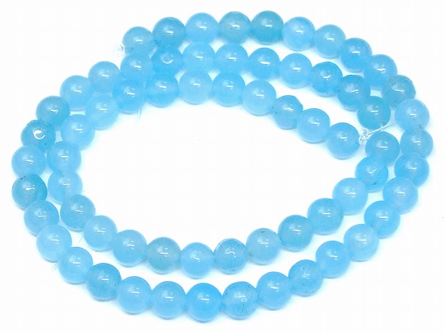 Jade - ≪g3-8G≫今月30％OFF わけあり 6mm 水色翡翠 ヒスイ ジェード ジェイド 1連38cm 通し針、解説書、1mゴム付き 中国産 送料無料 天然石 パワーストーン