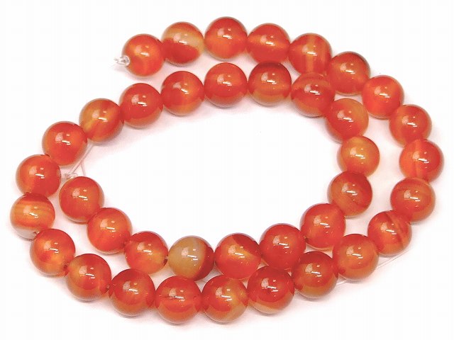 ≪g3-142G≫●10mm●カーネリアン●鑑別済・本物保証●ネコポス送料無料●1連38cm...