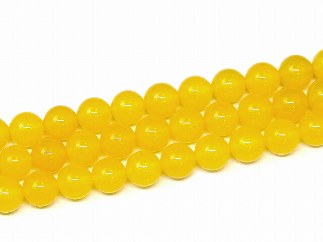 ≪g3-526C≫●10mm●AAA イエローカルセドニー アゲート●1連39cm 通し針、解説...