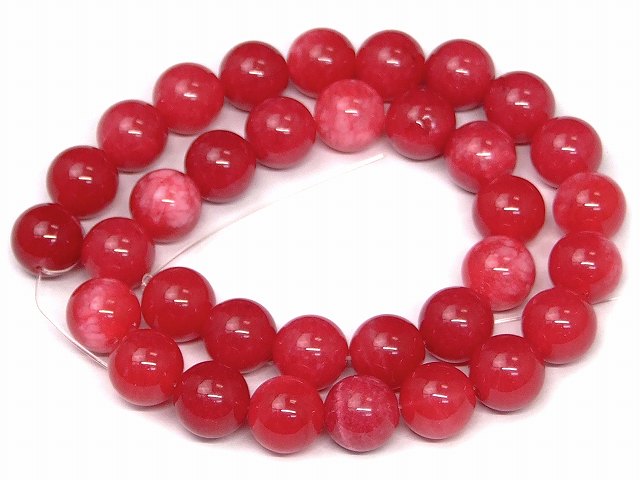 ≪g3-14E≫●送料無料●12mm●A級●白赤翡翠 ヒスイ ジェイド ジェード●中国産 1...