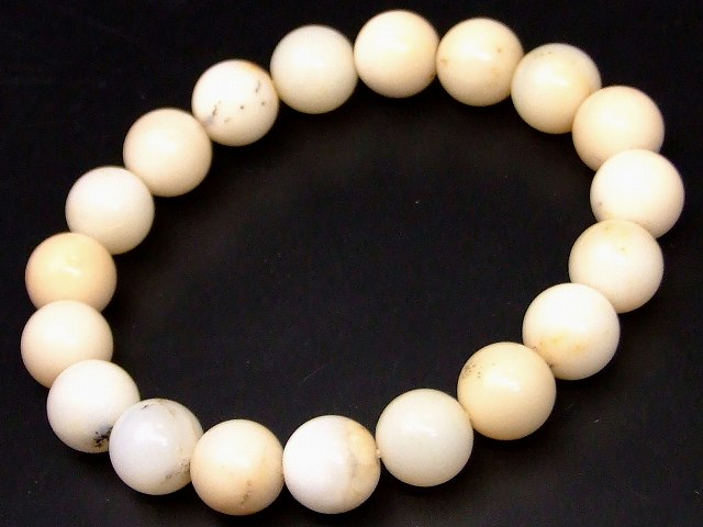 ≪g3-1989≫●11mm デンドリチック ホワイト オパール●内径17cm ブレスレット ●送料無料有●楽天最安値に挑..