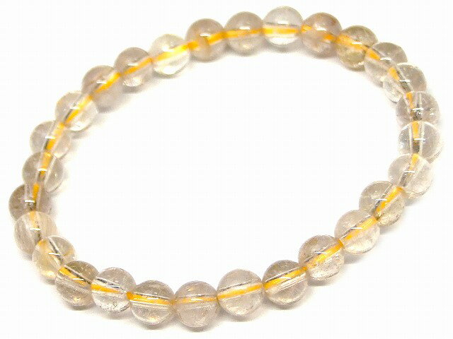 樂天商城 - ≪27455≫●6mm　タイチンルチルクォーツ●内径16cm ブレスレット●ブラジル産●天然石●パワーストーン●
