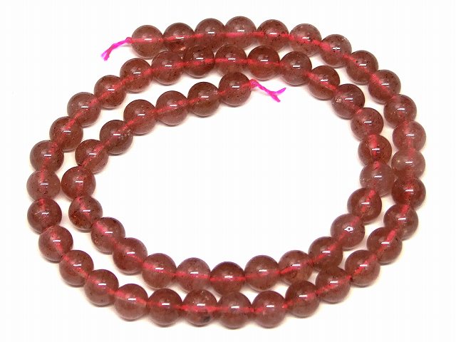 ≪g3-657A≫今月の半額 ●6mm AA ストロベリークォーツ●1連39cm 通し針、解説書、1mゴム付き●ネコポス送料無料●ブラジル産●天然石●パワーストーン