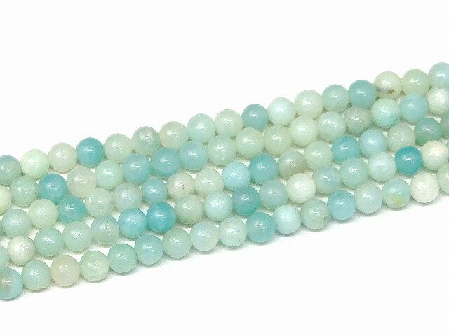 ≪g3-662M≫●アマゾナイト●4mm●A●1連39cm 通し針、解説書、1mゴム付き●鑑別済・本物保証●ネコポス送料無料●天河石●ラウンド●丸玉●パーツ●ビーズ●中国産●天然石●パワーストーン