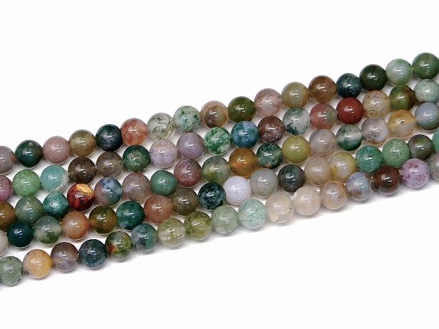 ※画像と同品質のものをお送りします。 オリジナルアクセサリー作りに是非どうぞ〜〜（m−m） 素材 天然：アゲート サイズ・重さ 約：重さ10g 玉径4mm・±0.5mm　1連37cm前後 　※ 多少の誤差はご了承下さい。結びつきを強め、グループなどのまとまりを強くするストーン 日本では『瑪瑙(めのう)』と呼ばれています。 アゲートは多様な模様を持つ石であり、亜種として天眼石と呼ばれるものやブルーレースと呼ばれるものなどがあります。 これらは色はもちろんですが模様がエネルギーに与える傾向が強いようで、通常のアゲートもその意味で多様なエネルギーを持つ石とも言えます。 長寿や富、健康、家内安全をもたらす力があり、勇気と行動力を身につけ、失敗や不幸にも負けず、前進するサポートをしてくれ、対人関係における失敗や不幸を防ぐ。 また、アゲートは危険から身を守るお守り、魔よけとしても用いられています。