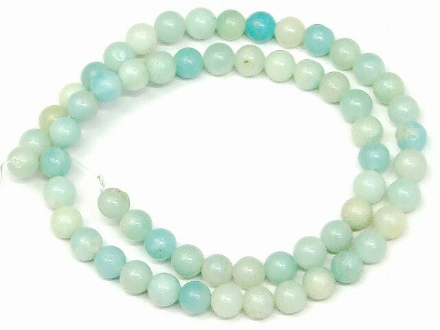 g3-662D  アマゾナイト 6mm A 1連38cm 通し針、解説書、1mゴム付き 鑑別...