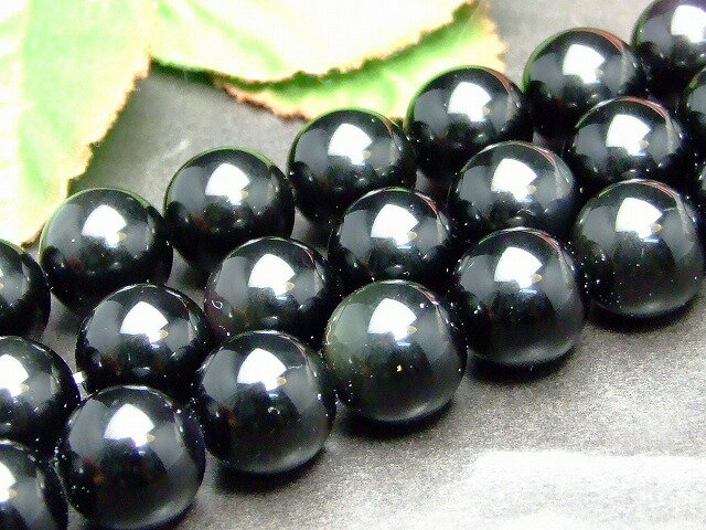 ≪g3-382≫●14mm●レインボーオブシディアン●鑑別済・本物保証●1連38cm 通し針、解説書、1mゴム付き●5A●黒曜石●ラウンド●丸玉●ビーズ●アメリカ産●天然石●パワーストーン●