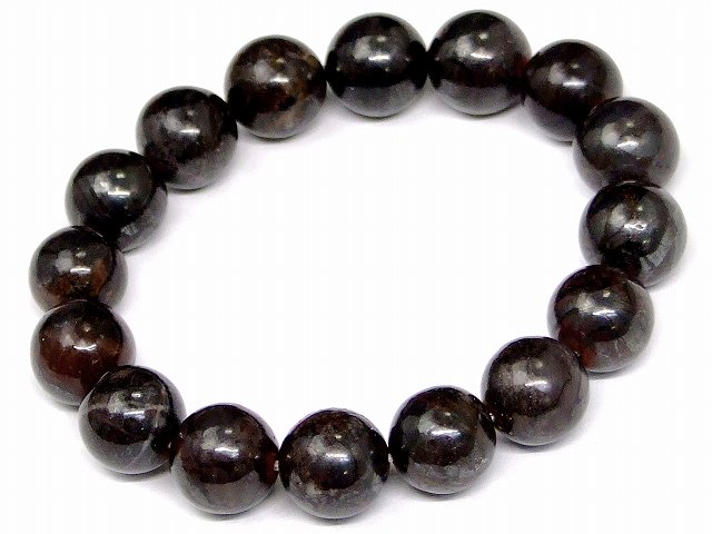 Genuine, Semi-Precious Stones - g3-1062E　スギライト 12mm A ブレスレット 内径16cm ポーチ付き 鑑別済・本物保証 送料無料 天然石 パワーストーン