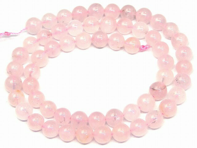 g3-2503F 6mm AA ディープローズクォーツ 1連39cm 通し針、解説書、1mゴム...