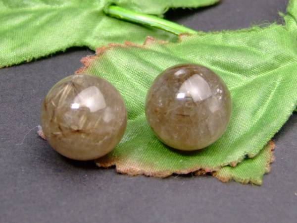 ≪g3-1593G≫●15mm 1粒売り ブラウンルチル●ネコポス送料無料●ブラジル産●天然石●パワーストーン