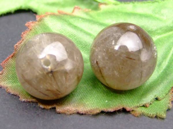 ≪g3-1593G≫●15mm 1粒売り ブラウンルチル●ネコポス送料無料●ブラジル産●天然石●パワーストーン