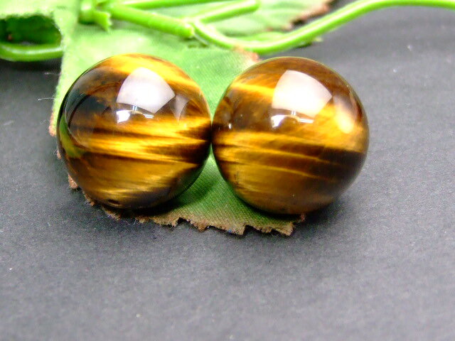 ≪g3-2017E≫●18mm AAAイエロ タイガーアイ 黄虎目石●1粒売り●鑑別済 本物保証●ネコポス送料無料●南アフリカ共和国産●天然石●パワーストーン