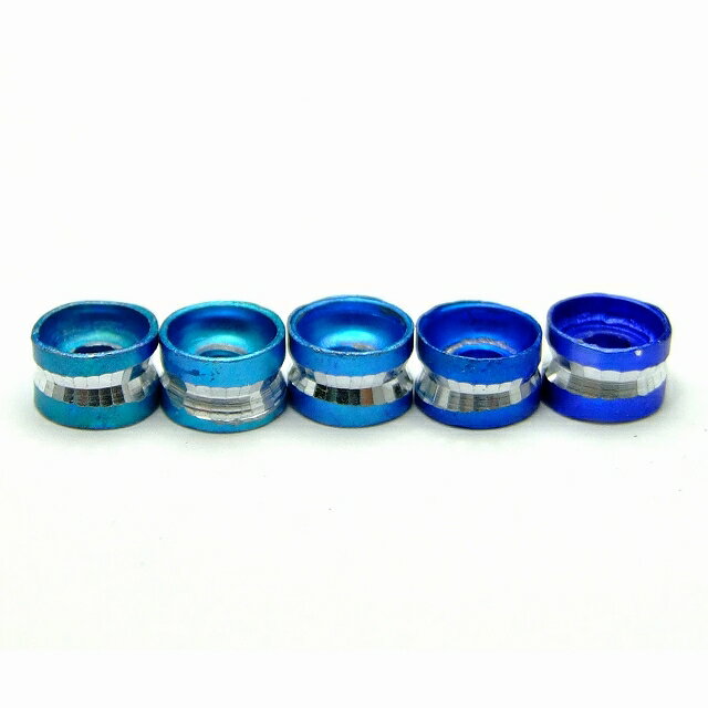 Venetian Beads - P1199A　　平ロンデル 6mm×4mm 100個 青系 ブルーミックス ネコポス送料無料 天然石 パワーストーンアクセサリー作りに パーツ