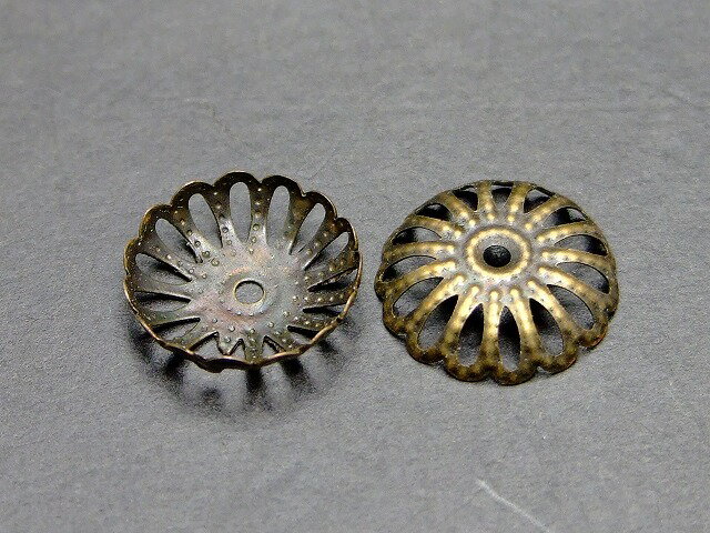 樂天商城 - P1188H　　座金 14mm 100個セット 銅古美 パーツ 在庫処分 ネコポス送料無料 天然石 パワーストーンアクセサリー作りに