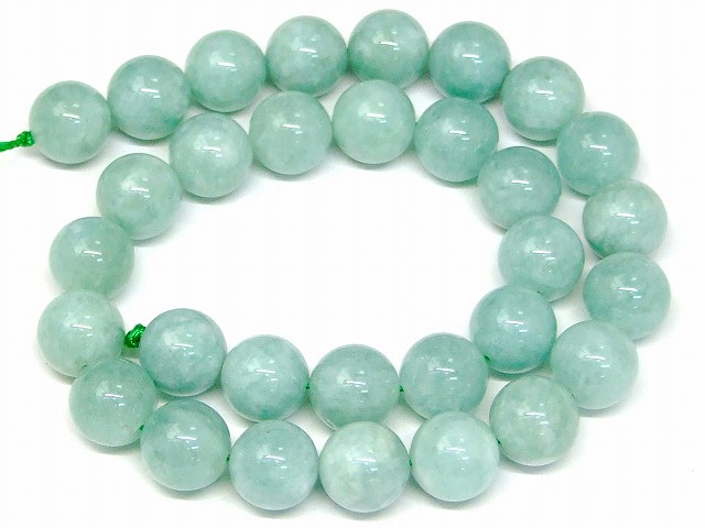 樂天商城 - g3-1852E　　薄 干青 翡翠 12mm かんせい ヒスイ ジェイド ジェード 1連38cm 通し針、解説書、1mゴム付き 送料無料 天然石 パワーストーン