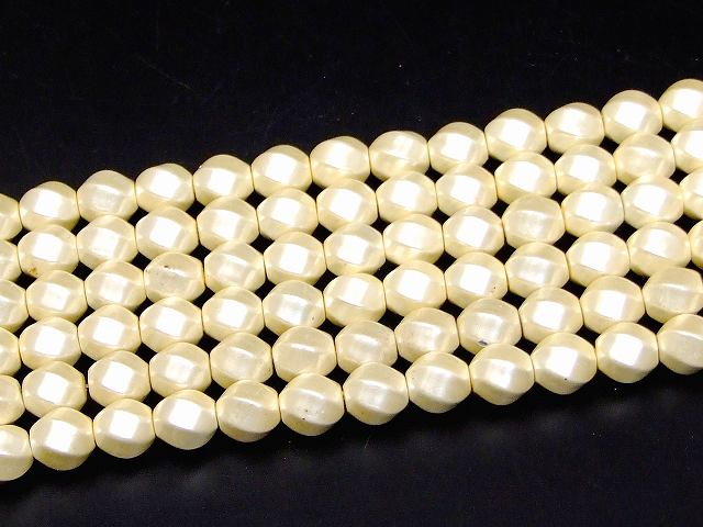H3-29　　工場処分品特価 今月半額以下 わけあり ヘマタイト アイボリー 磁気あり 10mm 磁有 1連40cm 通し針、解説書、1mゴム付き 送料無料 イギリス産 天然石 パワーストーン