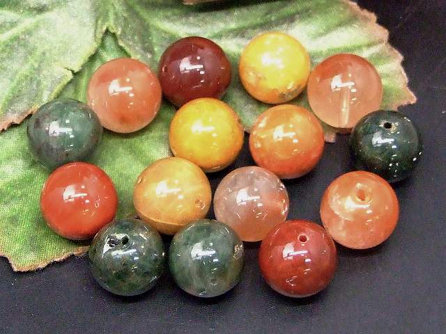 68697　　今月の半額 わけあり 福禄寿 ミックス ルチルクォーツ 12mm〜13mm 1粒売り 針水晶 送料無料 天然石 パワーストーン