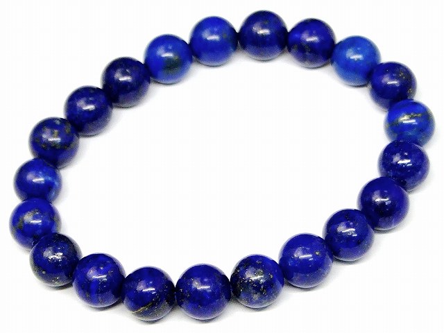 g3-797A　　ラピスラズリ 瑠璃石 8mm 5A ブレスレット 内径調節可 送料無料 天然石 パワーストーン
