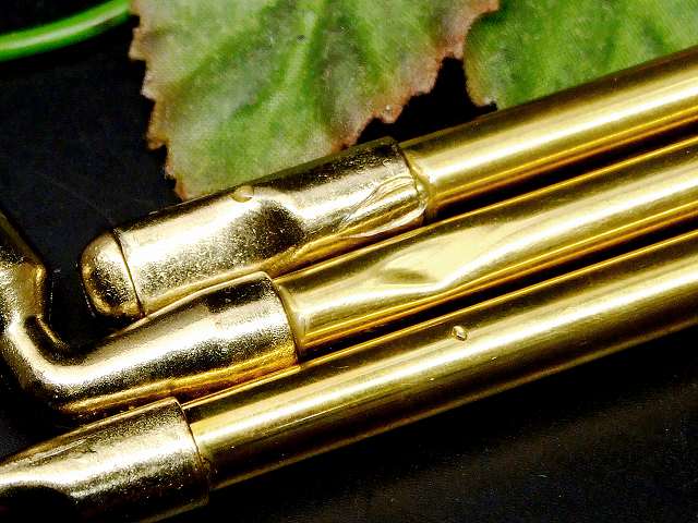 68715　　今月30%OFF わけあり 小 キセル 1個売り パイプ 真鍮製 送料無料 天然石 パワーストーン