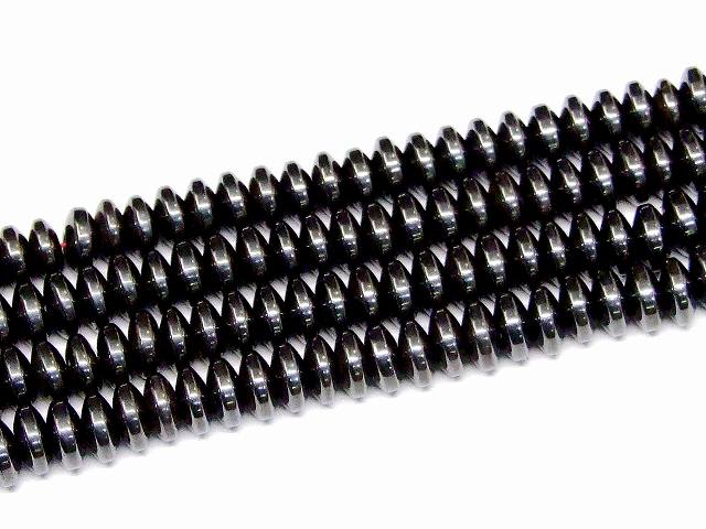 ※画像と同品質のものをお送りします。 オリジナルアクセサリー作りに是非どうぞ〜〜（m−m） 素材 天然 サイズ 約：重さg　玉径8mm×3mm・±1.0mm　1連39cm前後 　※ 多少の誤差はご了承下さい。魔を払い、血液に力を与える石 別名『赤鉄鋼』。 バビロンの時代から黒いダイヤと呼ばれて、戦争に出かける男性のお守りとして活躍し、出血を止めたり、ケガなどの炎症を鎮める効果があるといわれてきました。 肉体労働など過酷に体を使って働く人々に、その行動を持続させる力を与え、ポジティブな意味での闘争心と忍耐力を授けてくれるといいます。 浄化作用も強く、空間だけでなく、心も浄化して、心身の緊張を解き、精神安定をもたらし、感情の起伏が激しい人が持つと、心が安定し、平常心を保つのを助ける。