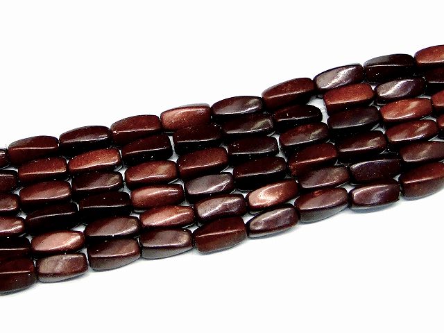 樂天商城 - H3-22N　　工場処分品特価 今月半額以下 わけあり ヘマタイト 赤茶色 磁気あり 12mm×6mm 磁有 1連80cm 通し針、解説書、1mゴム付き 送料無料 イギリス産 天然石 パワーストーン