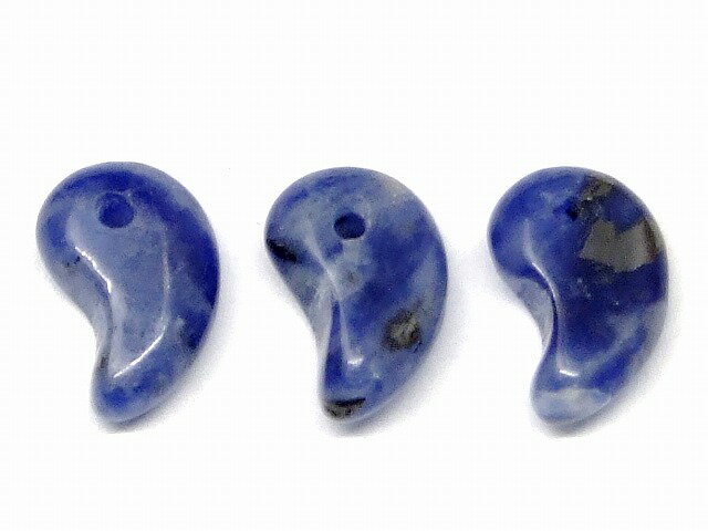 Fortune Telling - 68685　　ソーダライト 勾玉 10mm×6mm AA 1個売り ネコポス送料無料 天然石 パワーストーン