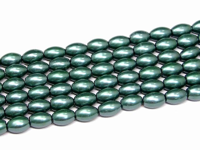 H3-27M　　工場処分品特価 今月半額以下 わけあり 6本セット ヘマタイト ベルベットグリーン 磁気あり 12mm×8mm 磁有 1連40cm 通し針、解説書、1mゴム付き イギリス産 天然石 パワーストーン