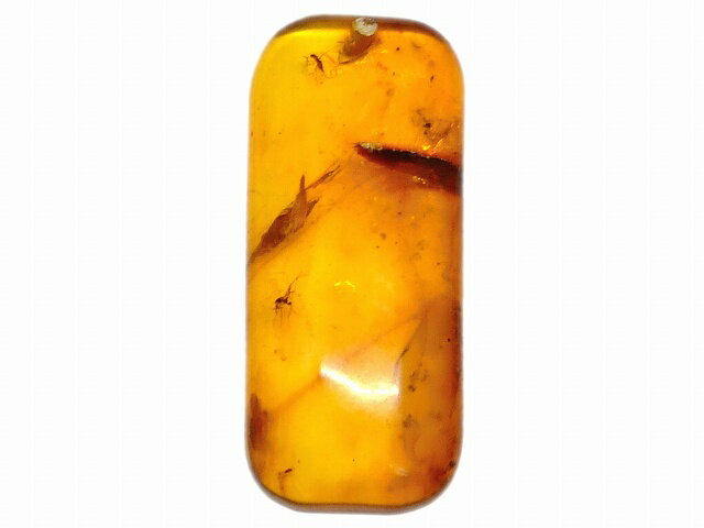 67702　　今月の半額 わけあり 虹入り 虫入り アンバー 琥珀 33mm×14mm 1個売り ルース 裸石 穴あり ペンダントトップ 送料無料 メキシコ産 天然石 パワーストーン