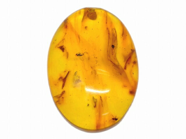 67704　　今月の半額 わけあり 虹入り 虫入り アンバー 琥珀 29mm×20mm 1個売り ルース 裸石 穴あり ペンダントトップ 送料無料 メキシコ産 天然石 パワーストーン