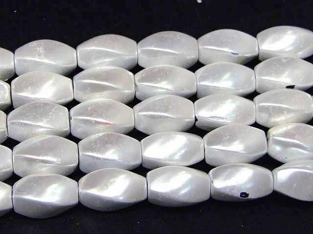 H3-7B　　工場処分品特価 今月半額以下 わけあり 3本セット ヘマタイト ホワイト 白 磁気あり 12mm×7mm 磁有 1連80cm 通し針、解説書、1mゴム付き 送料無料 イギリス産 天然石 パワーストーン