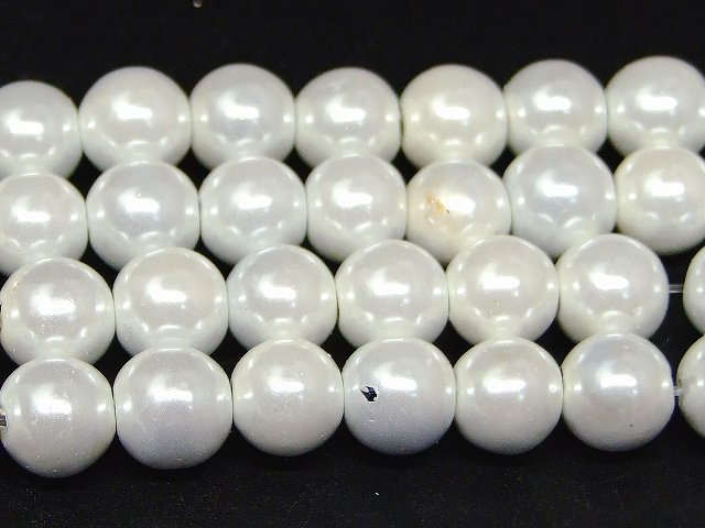 H3-11W　　工場処分品特価 今月半額以下 わけあり ヘマタイト ホワイト 白 磁気あり 8mm 磁有 1連39cm 通し針、解説書、1mゴム付き 送料無料 イギリス産 天然石 パワーストーン