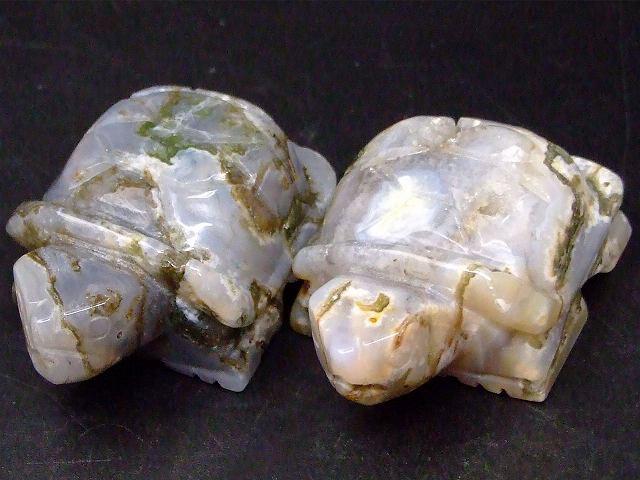 67755 今月の半額 わけあり ブルーレースアゲート 53mm×36mm 1個売り 亀 かめ カメ メノウ 瑪瑙 送料無料 天然石 パワーストーン