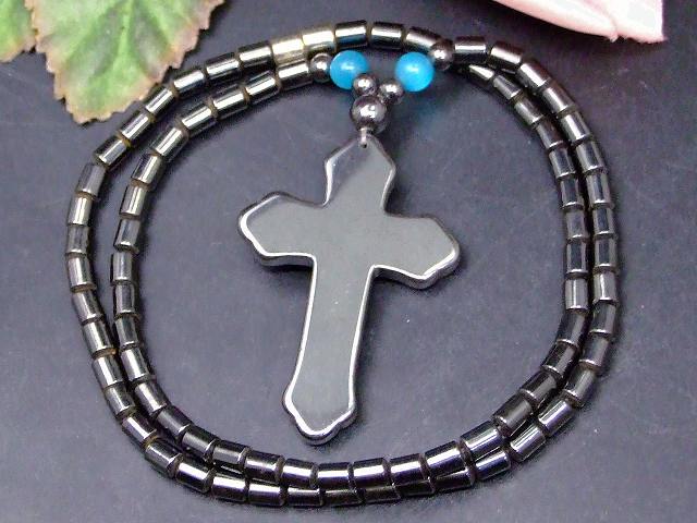 67800　　今月半額 ヘマタイト 磁気あり 磁有 5mm×4mm〜6mm 磁気なし 磁無 49mm×33mm 長さ48cm ネックレス 送料無料 イギリス産 天然石 パワーストーン